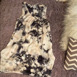 Loose, silky, tapered style dress